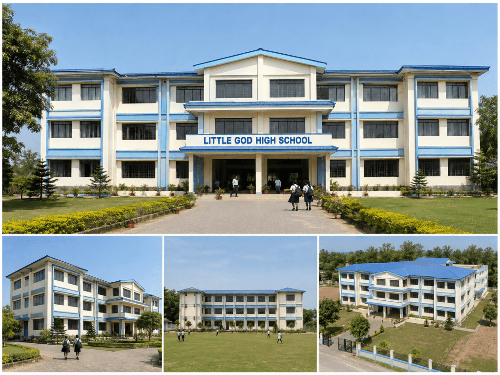Little God High School building